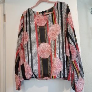 Pretty Alfani Flowy Chrysanthemum Blouse